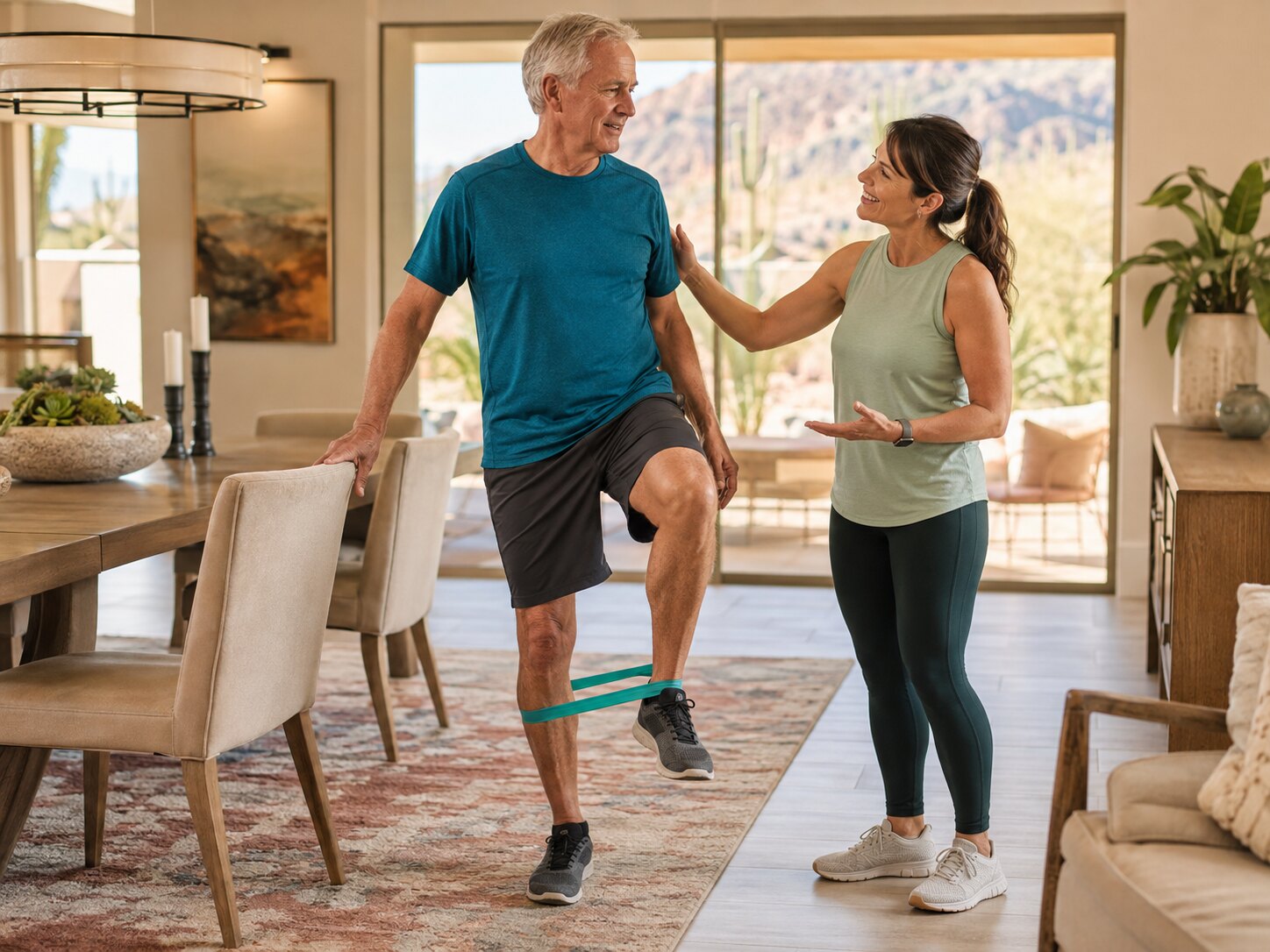 Personalized balance and strength support at home